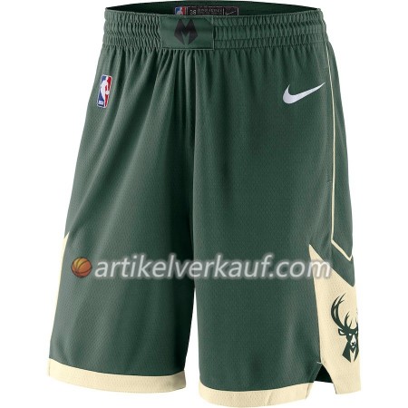 Milwaukee Bucks Grün 2018-19 Nike Kurze Hose Swingman - Herren